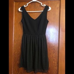 Bebop Dress Black with white dots Size 4